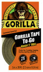 GORILLA Gorilla 6100109 Duct Tape, 30 ft L, 1 in W, Black PAINT GORILLA