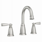 MOEN INC/FAUCETS Banbury 2-Handle Widespread High-Arc Bathroom Faucet, Spot-Resistant Brushed Nickel