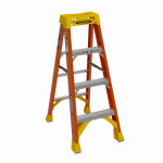 WERNER LADDER COMPANY Werner 4 Ft. Fiberglass Step Ladder with 300 Lb. Load Capacity Type IA Ladder Rating