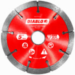 DIABLO Diablo DMATP0500 Series Saw Blade, Tuck Point Blade, 5 in Dia, Segmented Rim, 1/PK TOOLS DIABLO