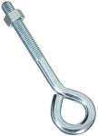 ASSA ABLOY AMERICAS RESIDENTIALI NC Eye Bolt With Hex Nut, 2160BC, Zinc, 5/8 x 8 In.