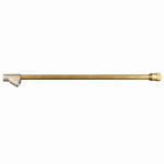 MILTON INDUSTRIES Extended Reach Dual Head Air Chuck, Brass, 1/4 In. FNPT x 12 In. TOOLS MILTON INDUSTRIES