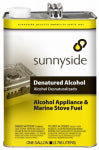 SUNNYSIDE Sunnyside 834G1 Denatured Alcohol Thinner, Liquid, Alcohol, Clear, 1 gal, Can PAINT SUNNYSIDE