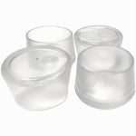 SHEPHERD HDWE. PROD., LLC. Elastomer Leg Tips, 1-1/2In., Clear, Thermoplastic, 4-Pk HARDWARE & FARM SUPPLIES SHEPHERD HDWE. PROD., LLC.