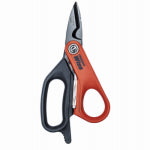 WISS Crescent Wiss CW5T Electrician's Data Shear, 6 in OAL, Ergonomic, Soft Textured Grip Handle, TPR Handle ELECTRICAL WISS