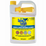 SPRAY&FORGET Spray & Forget SFDRTUG04 House and Deck Cleaner, 1 gal Bottle, Liquid, Orange, Clear PAINT SPRAY&FORGET