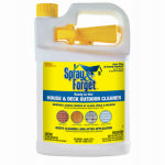 SPRAY&FORGET Spray & Forget SFDRTUG04 House and Deck Cleaner, 1 gal Bottle, Liquid, Orange, Clear PAINT SPRAY&FORGET   