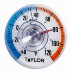 TAYLOR Taylor 5321N Thermometer, 1-1/4 x 3-1/2 x 3-1/2 in Dimensions, -40 to 120 deg F HOUSEWARES TAYLOR