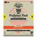 ALI INDUSTRIES Premium Sandpaper Sheets, 180 Grit, 9 x 11 In., 15-Pk.
