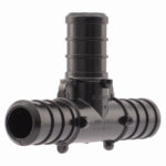 SHARKBITE SharkBite UP362A5 Pipe Tee, 1/2 in, Barb, PEX-B, Polymer, Black, 200 psi Pressure PLUMBING, HEATING & VENTILATION SHARKBITE
