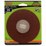 GATOR Gator 3073 Fiber Disc, 4-1/2 in Dia, 36 Grit, Extra Coarse, Aluminum Oxide Abrasive, Fiber Backing TOOLS GATOR