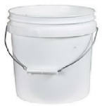 LEAKTITE-IPL PLASTICS ENCORE Plastics 10128 Paint Pail, 1 gal Capacity, HDPE, White PAINT LEAKTITE-IPL PLASTICS