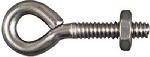 ASSA ABLOY AMERICAS RESIDENTIALI NC Eye Bolts, Stainless Steel, 3/16 x 1-1/2 In.