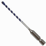 BOSCH Bosch BlueGranite Turbo HCBG01T Hammer Drill Bit, 1/8 in Dia, 3 in OAL, Milled Flute, 2-Flute, 1/8 in Dia Shank TOOLS BOSCH