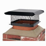 SHELTER Shelter SC1313 Shelter Chimney Cap, Steel, Black, Powder-Coated, Fits Duct Size: 11-1/2 x 11-1/2 to 13-1/2 x 13-1/2 in PLUMBING, HEATING & VENTILATION SHELTER