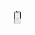 MILWAUKEE Milwaukee 45-34-9118 Socket, 17 mm Socket, Standard Socket, 1/2 in Drive, 6-Point, Chrome Vanadium Steel, Chrome TOOLS MILWAUKEE
