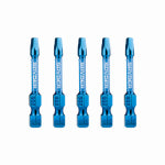 J S PRODUCTS SQ2 Mach-Blue Square Impact Driver Bits, 2 In., 5-Pk. TOOLS J S PRODUCTS