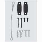 ASSA ABLOY AMERICAS RESIDENTIALI NC Anti-Tip Furniture Kit, Wall Mount Bracket & Cable