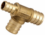 SHARKBITE/CASH ACME Barb Pex Tee, Lead-Free Brass, 3/4 x 1/2 x 3/4 In. PLUMBING, HEATING & VENTILATION SHARKBITE/CASH ACME