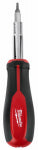 MILWAUKEE Milwaukee 48-22-2761 Screwdriver, 1/4, 3/16, 3/8, 5/16 in Drive, 10 in OAL, Rubber Handle, Tri-Lobe Handle