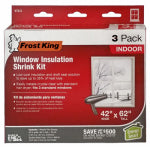 THERMWELL Indoor Window Insulation Sheets, 42 x 62 In., 3-Pk.