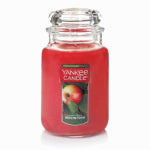 YANKEE CANDLE CO. Glass Candle Jar, Single Wick, Apple Red, 22 oz. HOUSEWARES YANKEE CANDLE CO.