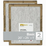 3M COMPANY 20x25 x 1 In. Flat Panel Air Filter, 2-Pk.