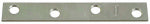 ASSA ABLOY AMERICAS RESIDENTIALI NC Mending Plate, Zinc, 4 x 5/8 In.
