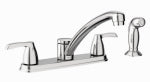 MOEN Moen Adler Series 87046 Kitchen Faucet, 1.5 gpm, 2-Faucet Handle, Stainless Steel, Chrome Plated, Deck Mounting PLUMBING, HEATING & VENTILATION MOEN   