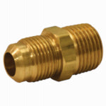 CASH ACME Eastman 65708B Gas Adapter, 3/8 in, Flare x MIP, Brass, Zinc-Plated PLUMBING, HEATING & VENTILATION CASH ACME