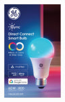 GE GE 93131732 Smart Bulb, 9.5 W, Wi-Fi Connectivity: Yes, Bluetooth, Wi-Fi Control, E26 Medium Lamp Base, LED Lamp ELECTRICAL GE