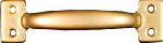 ASSA ABLOY AMERICAS RESIDENTIALI NC Utility Pull, Brass, 6-1/2 In.