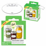 BALL Ball 10734 Dissolvable Label, 1.6 in L, 3 in W, Black/White HOUSEWARES BALL