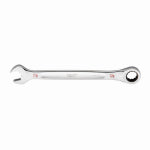 MILWAUKEE Milwaukee 45-96-9228 Ratcheting Combination Wrench, SAE, 7/8 in Head, 11.93 in L, 12-Point, Steel, Chrome TOOLS MILWAUKEE