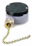 GB Gardner Bender GSW-34 Pull Chain Switch, 1-Pole, 125/250 VAC, 3/6 A, Brass ELECTRICAL GB