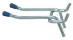CRAWFORD PRODUCTS 2 In. Pegboard Hook, Double-Arm, 2-Pack