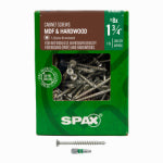 SPAX #8 x 1-3/4" Interior Trim Head Wood Screws  Cabinet MDF Hardwood Torx T-Star Plus (200 EA) 1 LB