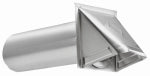 LAMBRO Lambro 344S Hood Vent, 6 in W Hood, 4-3/4 in H Hood, 4 in Duct, Aluminum Hood PLUMBING, HEATING & VENTILATION LAMBRO