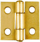 ASSA ABLOY AMERICAS RESIDENTIALI NC 2-Pk., 1 x 1 In. Dull Brass Narrow Hinges HARDWARE & FARM SUPPLIES ASSA ABLOY AMERICAS RESIDENTIALI NC