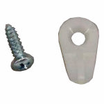 US HARDWARE US Hardware WP-8830C Screen Clip, 1/2 in, Nylon, 8 CD, White AUTOMOTIVE US HARDWARE