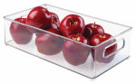 INTERDESIGN INC Refrigerator Bin, Stacking, Clear, 8 x 4 In. HOUSEWARES INTERDESIGN INC