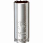 DEWALT DEWALT DWMT74148OSP Drive Hand Socket, 9/16 in Socket, 3/8 in Drive, 12-Point, Steel, Polished Chrome Vanadium TOOLS DEWALT