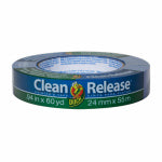 DUCK Duck Clean Release 240193 Painter's Tape, 60 yd L, 0.94 in W, Blue PAINT DUCK