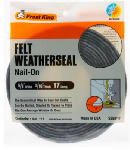THERMWELL Felt Weatherstrip, 5/8W x 3/16 In. T x 17 Ft.