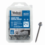 ITW BRANDS #9 x 2-1/2" Hex Washer Head Sharp Point Metal-to-Wood Roofing Screws 60-Ct.