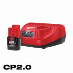 MILWAUKEE Milwaukee 48-59-2420 Battery/Charger Starter Kit, 12 V Battery, 2 Ah TOOLS MILWAUKEE