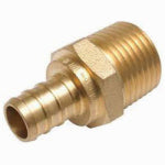 SHARKBITE SharkBite UC142LF Pipe Adapter, 1 x 3/4 in, Barb x MNPT, PEX-A, PEX-B, Brass, 80 to 160 psi Pressure PLUMBING, HEATING & VENTILATION SHARKBITE