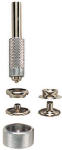 GENERAL General 1265 Snap Fastener Kit, Solid Brass, Nickel TOOLS GENERAL