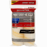 WOOSTER BRUSH Wooster RR382-4 1/2 Roller Cover, 1/2 in Thick Nap, 4-1/2 in L, Fabric Cover, Gold/White PAINT WOOSTER BRUSH   