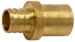 SHARKBITE/CASH ACME Barbed PEX Pipe Sweat Adapter, 3/4 In. Brass Barb Insert x 3/4 In. MPT PLUMBING, HEATING & VENTILATION SHARKBITE/CASH ACME